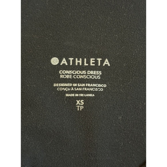 Athleta Conscious Dress Black Women's XS A-Line with Pockets LBD - Picture 5 of 12